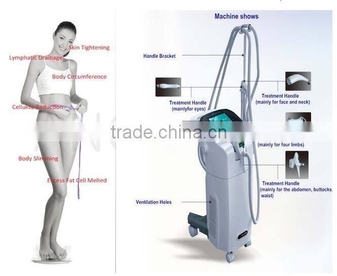 Factory Stock 4 Handpiece In 1 Macine 940nm Near-Infrared Laser + Bipolar RF + Rollers and vacuum cavitation slimimg machine