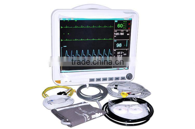 CE&ISO High Quality Medical Equipment Large Handheld Multi-Parameter Patient Monitor ETCO2 Printer Recorderl-RPM-9000E-Shelly