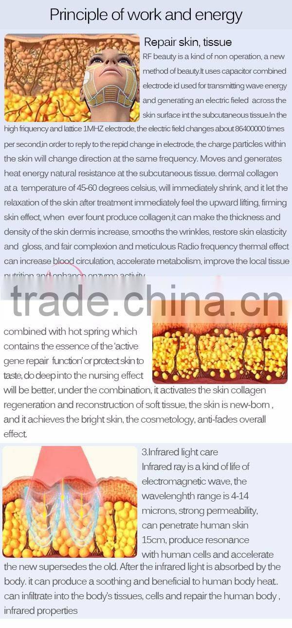 Hot sale!!portable salon beauty equipment bipolar radiofrequency skin tightening home use rf machine for skin care