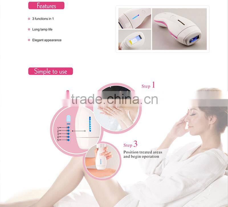 3 IN 1 function handheld beauty IPL machine with DEESS home use beauty device