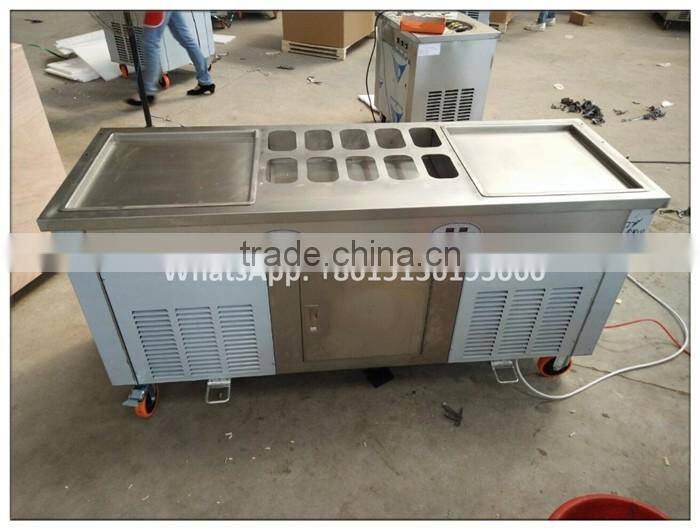 CBJF-210 450mm big pan thailand rolled fried ice cream machine