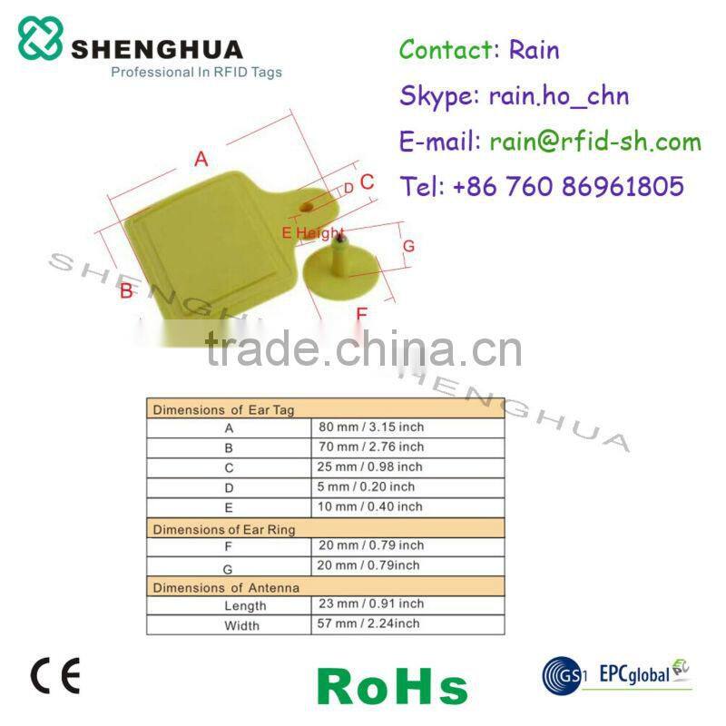 UHF RFID Cattle ID Ear Tag