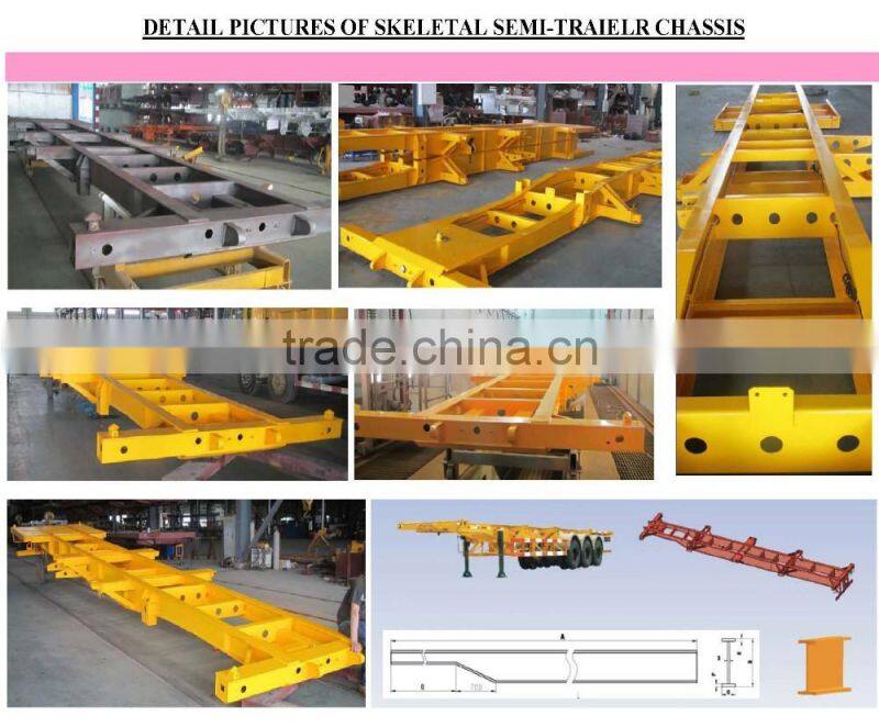 40ft Skeletal Container Semi-trailer Chassis