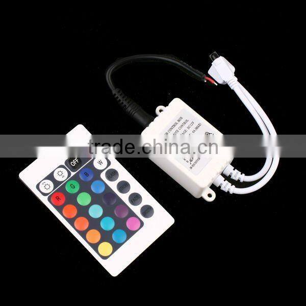 5M 5050 SMD 300 LED Strip Light RGB Non-Waterproof +24Keys IR+ Power