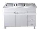 PS-567 MDF CABINET WITH STAINLESS STEEL SINK size 1200x500x850mm