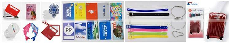 cheap wholesale airplane travel baggage suitcase custom hard plastic pvc luggage tag