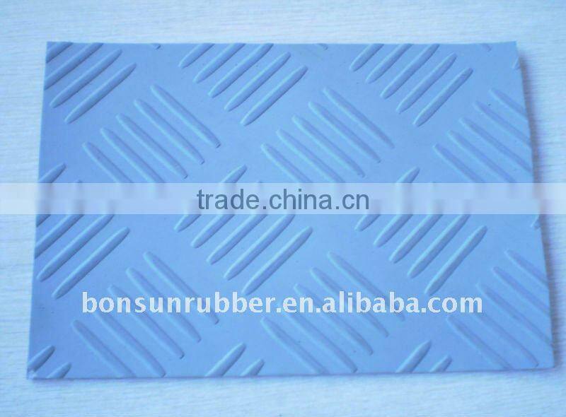 T 3mm black five poles checker mat