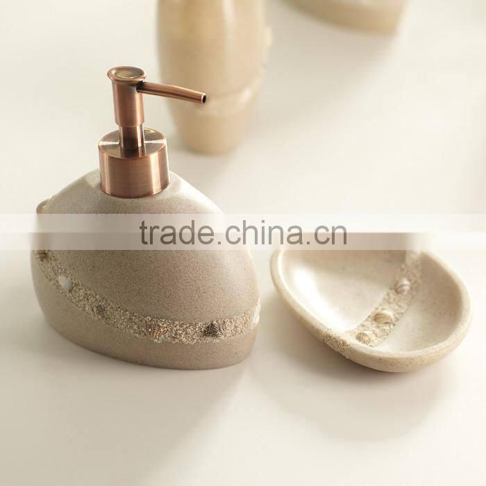 Ocean Series pearl shell Design Bathroom Accessory Set