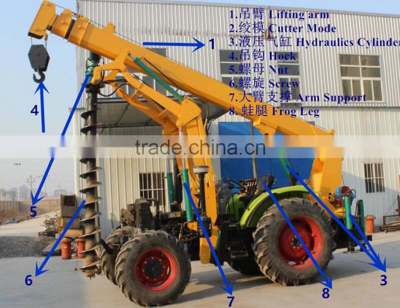 2016 Ground hole drilling machine/earth auger/hand drill diggers