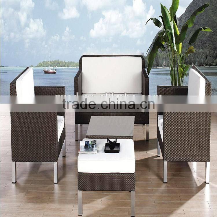 S&D China supplier patio rattan sofa set garden furniture