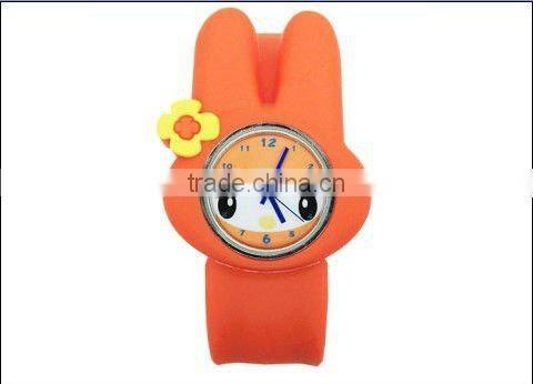 Promotional Fashion Slap Band Silicone Girl Watch