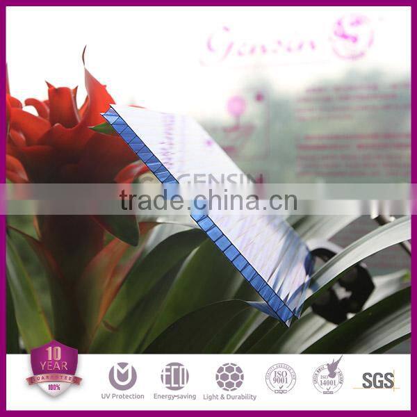 8/10mm anti-fog polycarbonate hollow roofing sheets for greenhouse