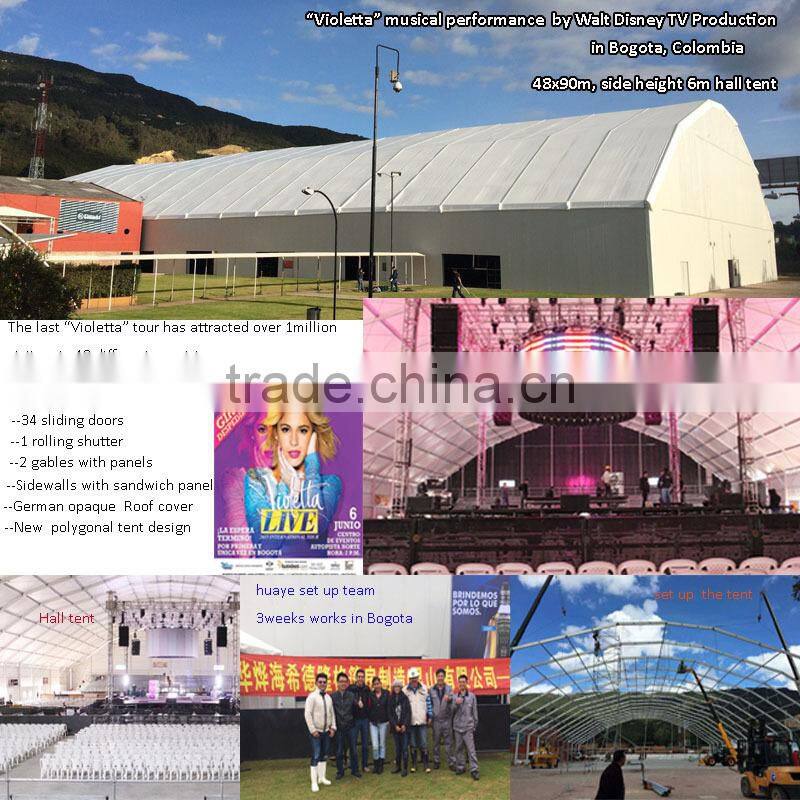 Temporary storage warehouse tent with aluminum frame PVC fabric manufacture in China