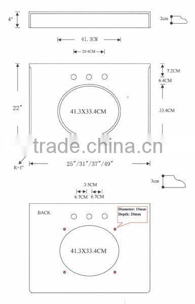 granite and marble countertop wash basin