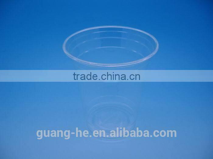 10oz disposable compostable non-pollution plastic PLA cup for ice cream/cold drink