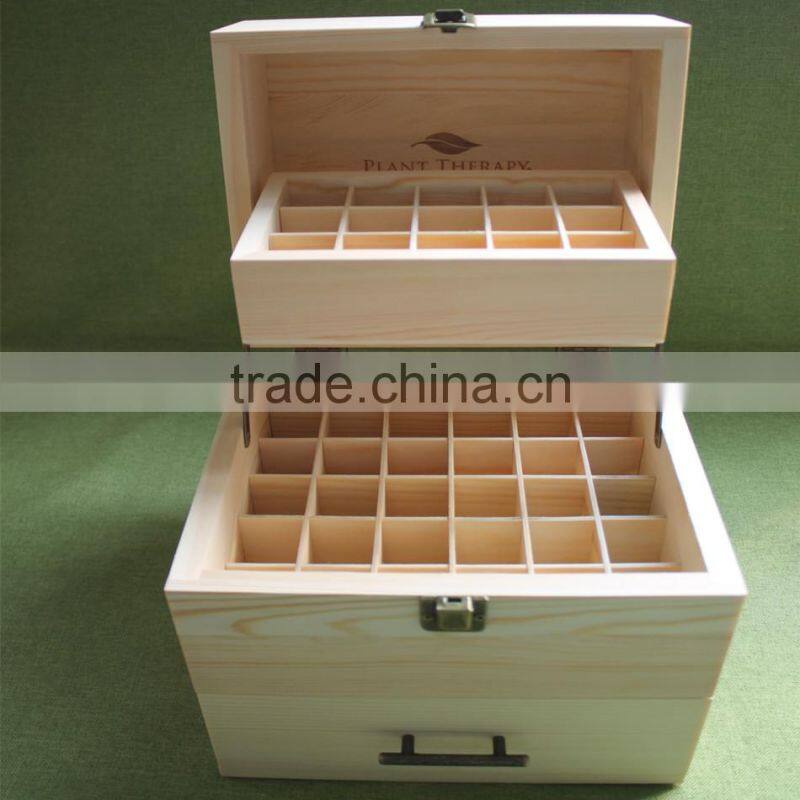China direct factory FSC&SEDEX AUDIT Christmas display 3tier wooden Doterra 5ml 10ml 15ml essential oil bottle storage box