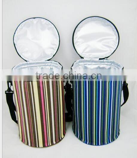 CY155 Cylinder Lunch Tote Bag Box Picnic Cold Drink Insulation Bag Cooler Bag