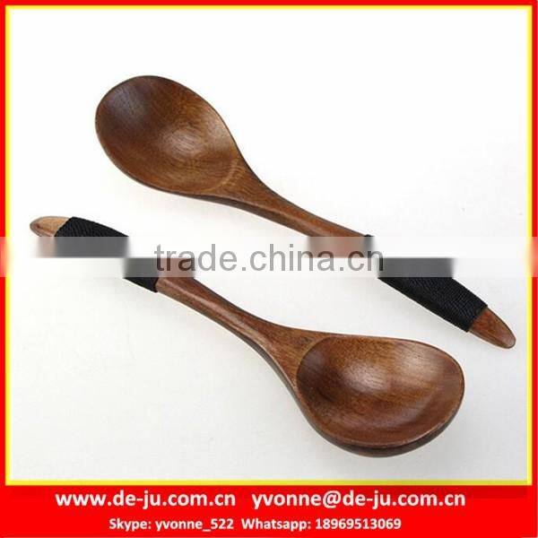 Japanese Wooden Table-Ware Small Soup Spoon