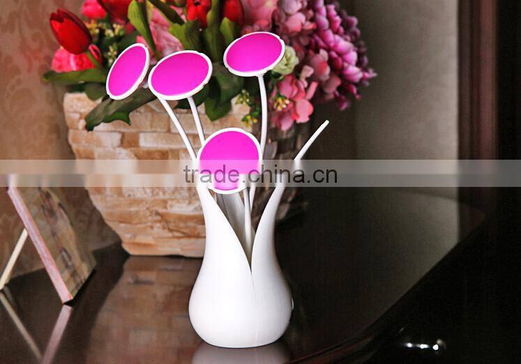 USB Flower Vase Shaped Led Motion Sensor Night Light