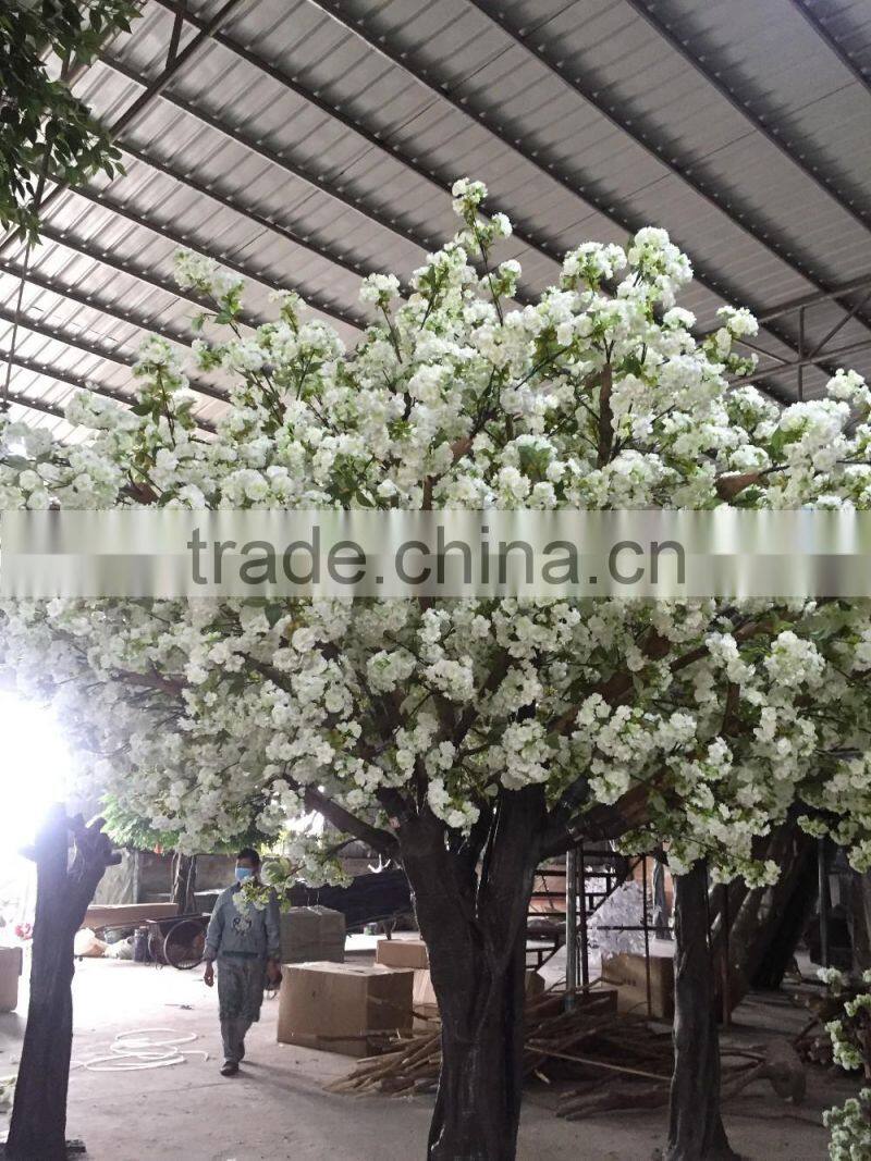 White birth Decorative large tree for wedding decoration cherry artificial tree wedding blossom tree