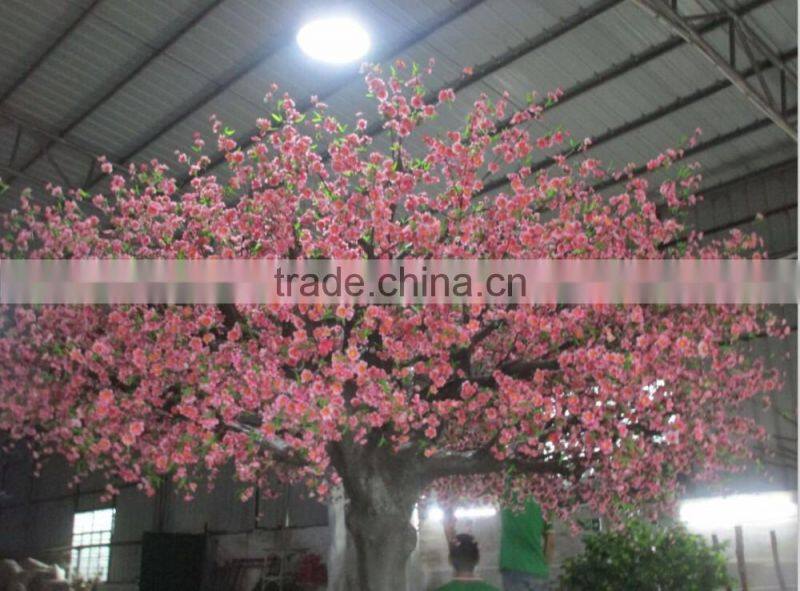 2016 artificial peach flower trees manufacture hot sale flower trees for sale