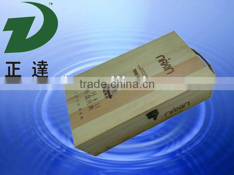 pine box,packaging wood wine box