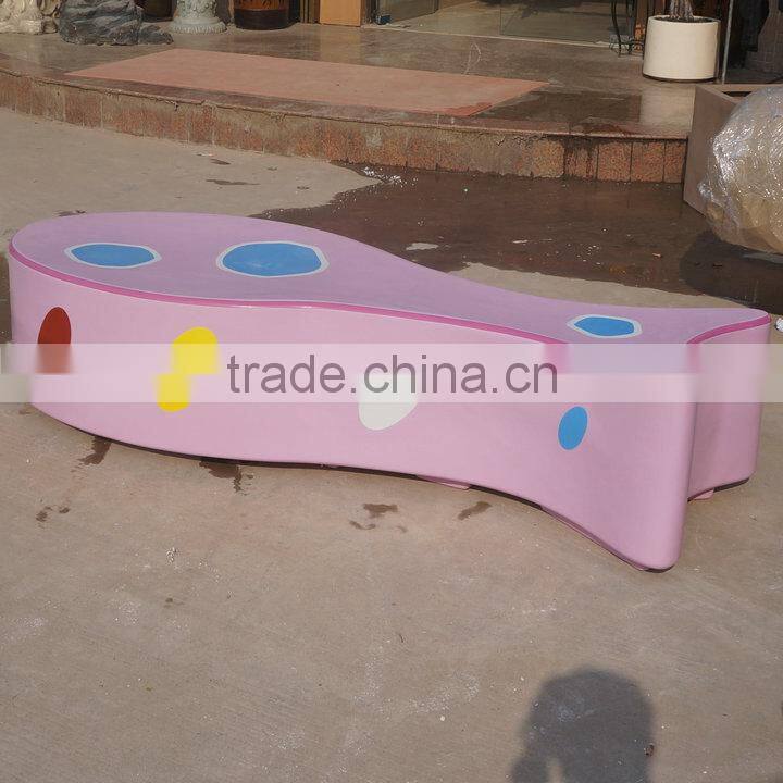 Modern fiberglass fish chair