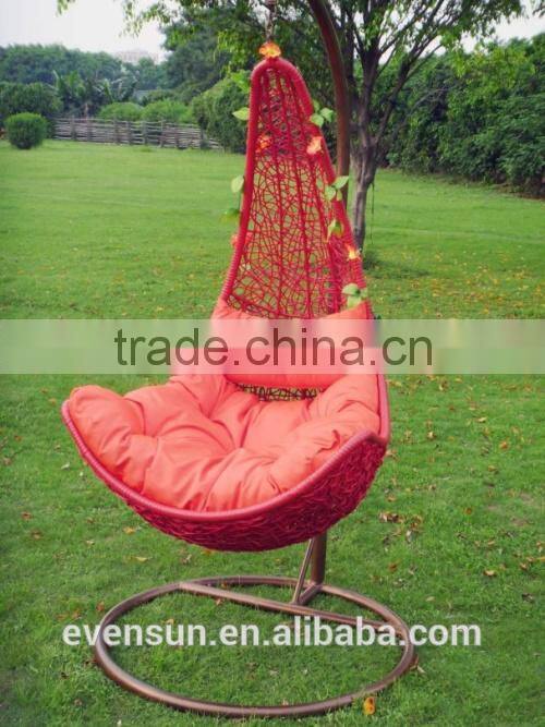 Outdoor hanging chair rattan
