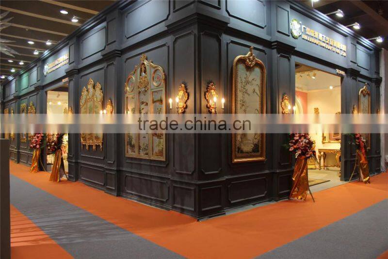 Fancy Gold leaf polyresin wall mirror on sale