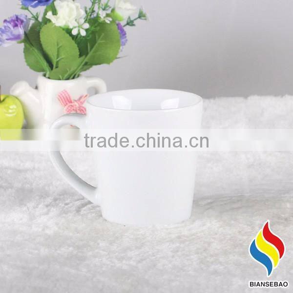 factory bulk coffee mug white plain spinning mug