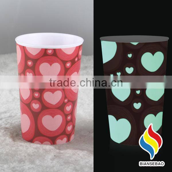 customized capacity change color plastic cups for promotional