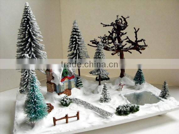 Miniature Christmas Village Scene - Miniature Christmas vignette