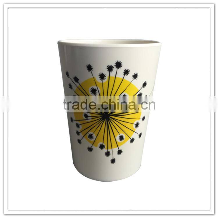 New China bulk buy plastic dandelion print melamine cups, eco friendly tumbler mugs