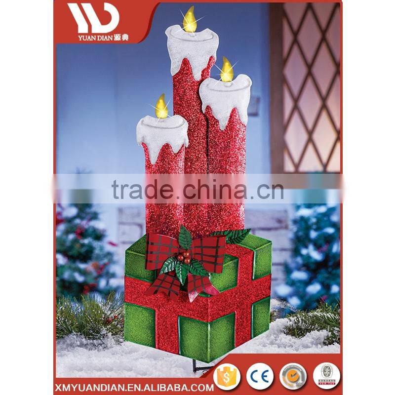 Decoration Supplies Resin Candle Light Gift Craft Promotional Gifts Solar Christmas Light For Teenagers