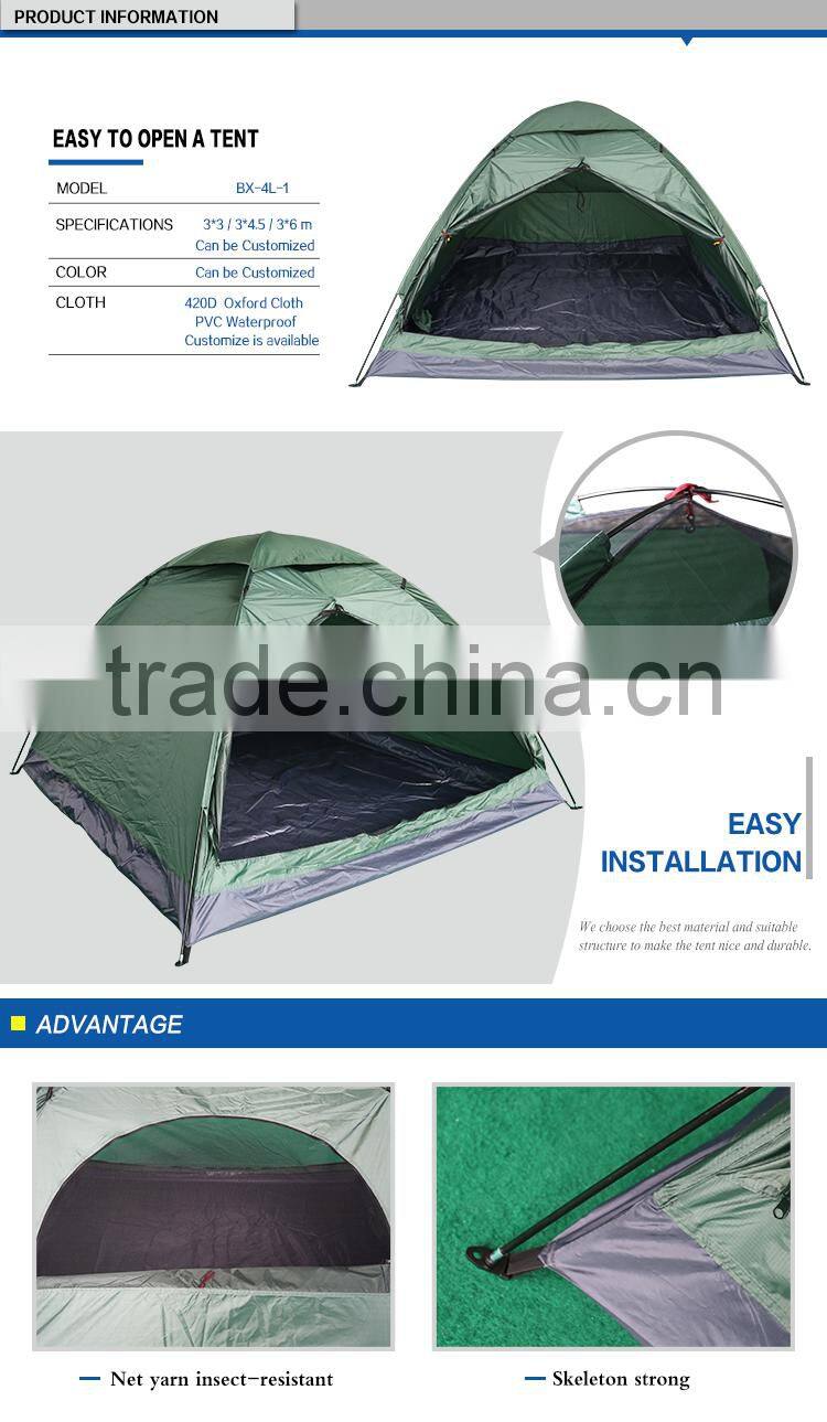 High quality wind resistant unique wholesale umbrella dome custom waterproof family 4 person cube tents camping outdoor
