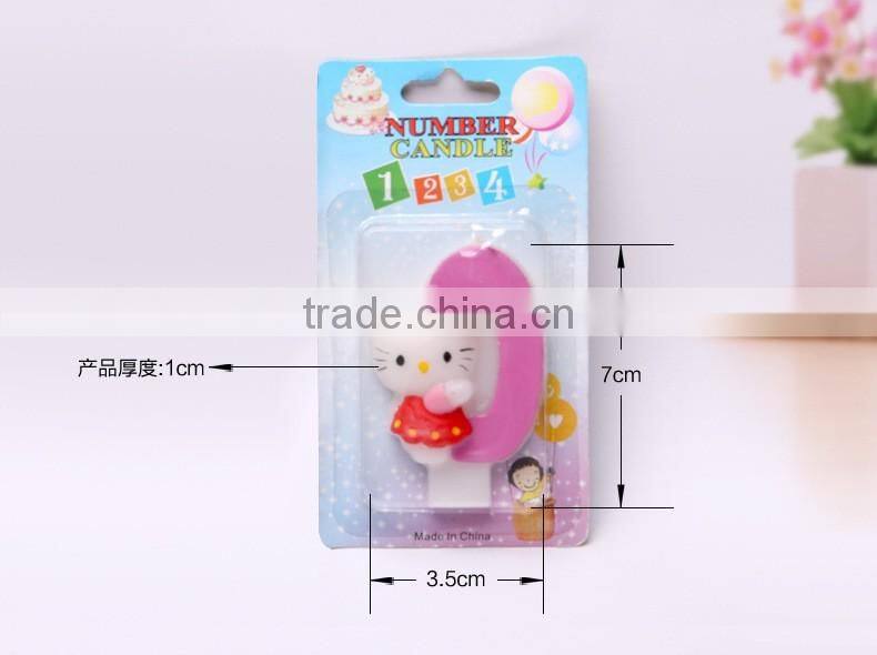 Carton Hello Kitty Cat Birthday Candle for Children