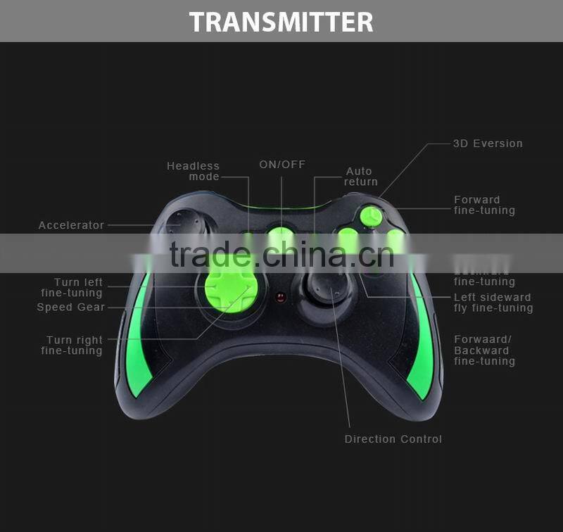 2.4G Small size 4CH RC Inverted flight Quadcopter with 6-axis gyroscope