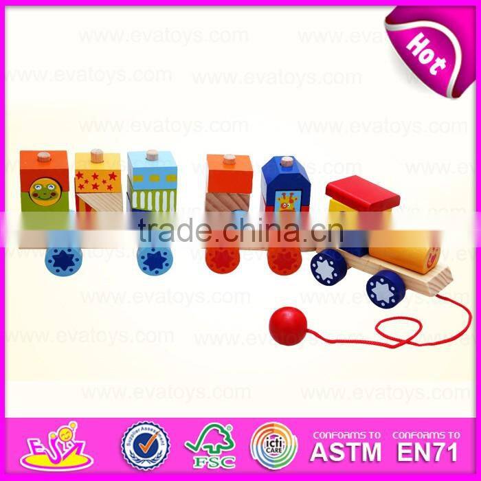 2016 Top sale kids wooden yellow duck toy W05B146