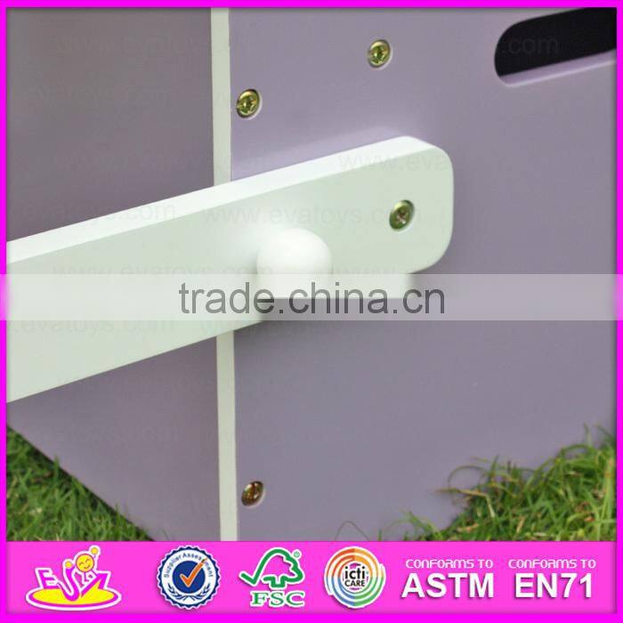 New Design competitive price kid storage box,Portable children wooden toy box,Storage box can change to study table W08G017A