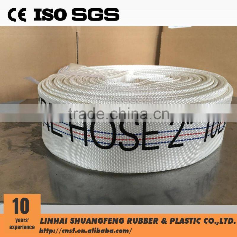 High Pressure canvas 2"x20m fire hose, Pvc Fire Hose, fire resistant hose