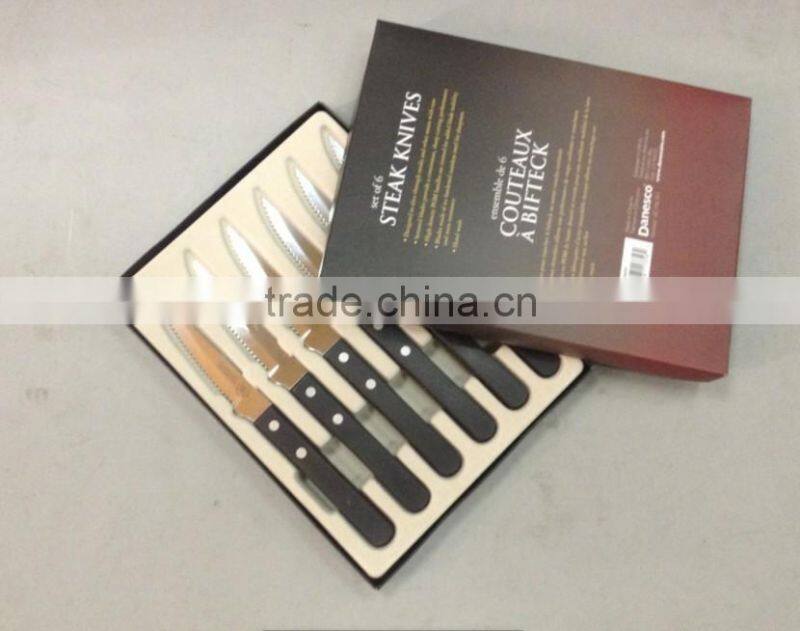 6pcs steak knife BBQ devil