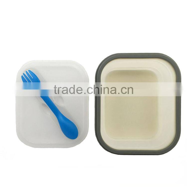 FDA standard Silicone Collapsible Lunch Box Silicone food containers