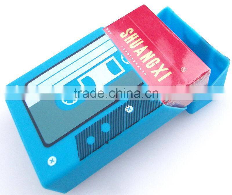 Unique Leather/Silicone DIY Cigarette Case Wallet(FDA, ROHS)