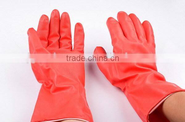 Red Nitrile Washing Up Household Rubber Gloves
