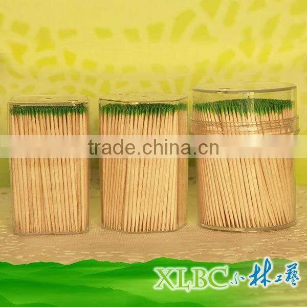 Double pointed bamboo toothpick with minted