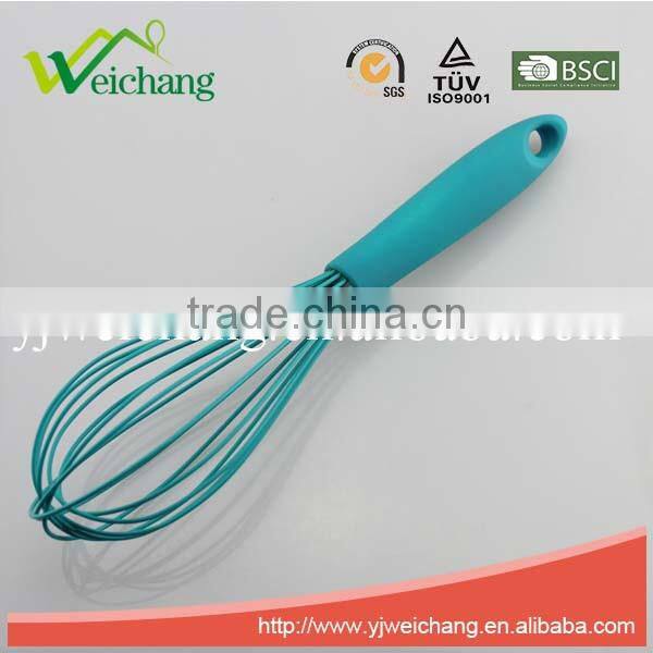 WCR040 Egg Whisk - Kitchen Utensil for Sauces, Roux & Gravy - 10-inch,TPR handle ,silicone head