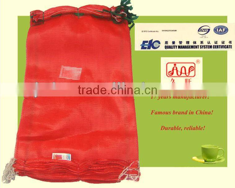 pp knitting mesh bags for onion, China