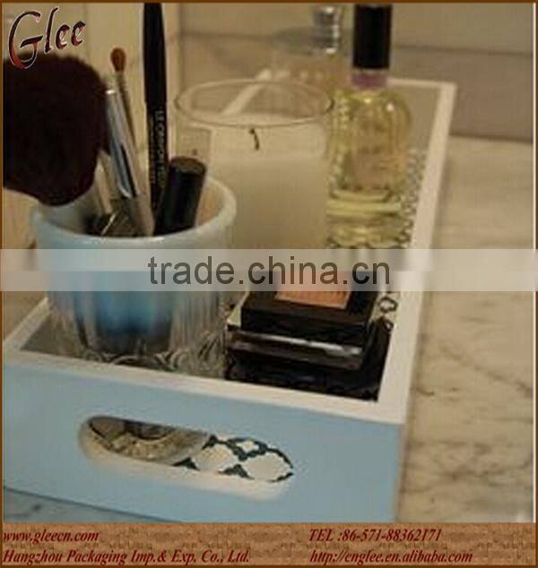 handmade beauty decorate small wooden tray for wedding