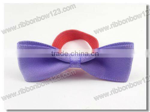 Elastic loop Satin ribbon wine bottle bow tie