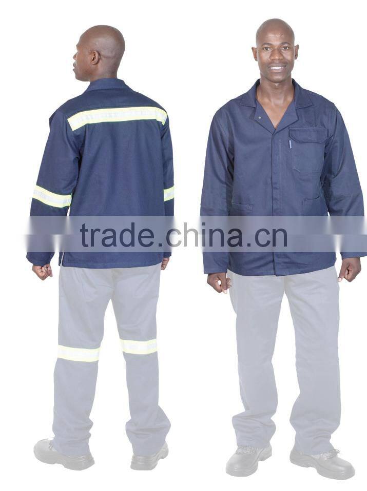Blue color reflective jacket safety, safety reflective navy jacket and trousers